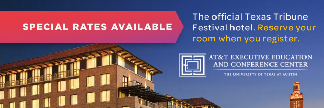 The Texas Tribune Festival Registration hotel banner